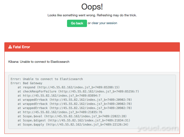 无法连接到Elasticsearch