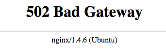 Nginx 502错误网关