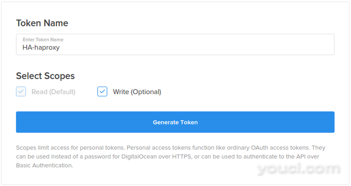 DigitalOcean制造新令牌