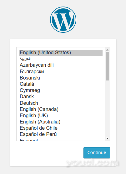 WordPress选择语言