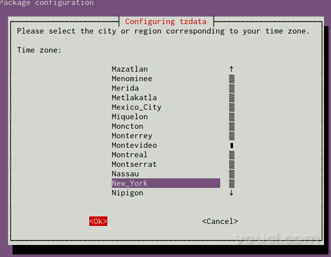 Ubuntu选择时区
