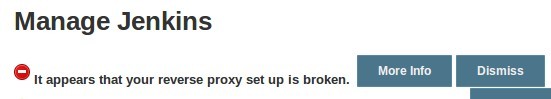 Jenkins错误：反向代理设置被打破