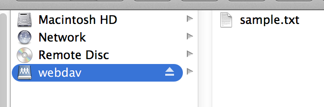 WebDAV Mac第3步