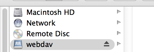 WebDAV Mac第4步