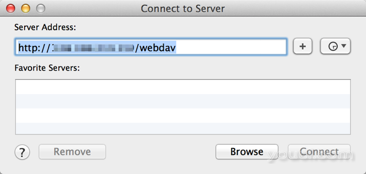 WebDAV Mac第2步