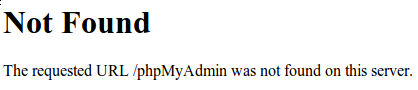 phpMyAdmin 404错误