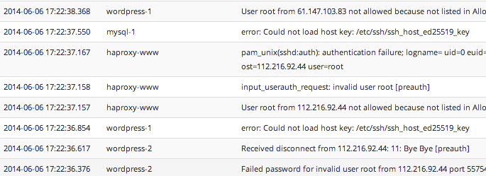 Graylog2示例搜索