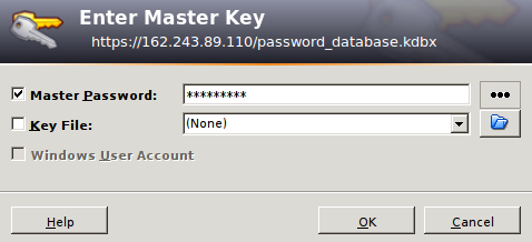 KeePass2主密码