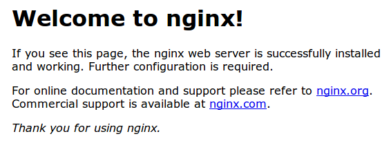 Nginx默认页面