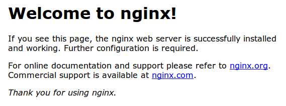 Nginx默认页面