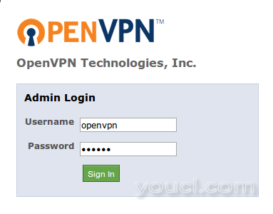 OpenVPN访问管理员登录
