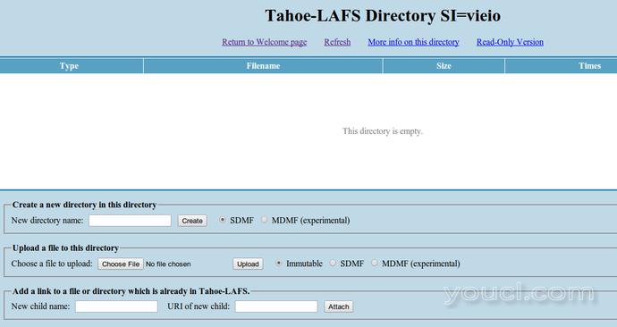 Tahoe-LAFS目录页