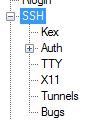 PuTTY SSH菜单