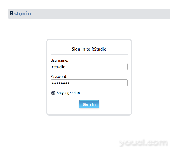 Rstudio登录