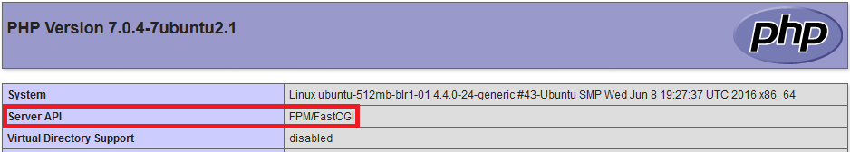 phpinfo服务器API