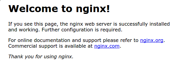 Nginx默认页面