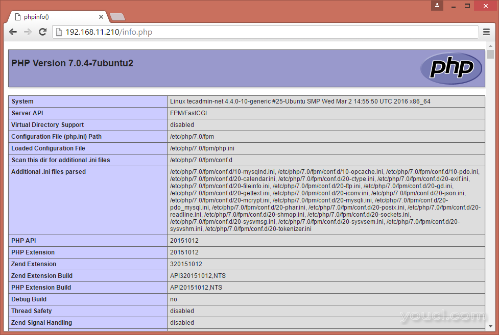 Nginx的安装PHP的MySQL