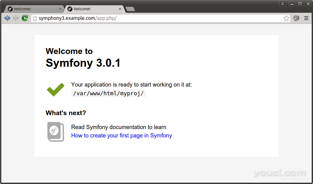 symfony3-设置与 - Apache