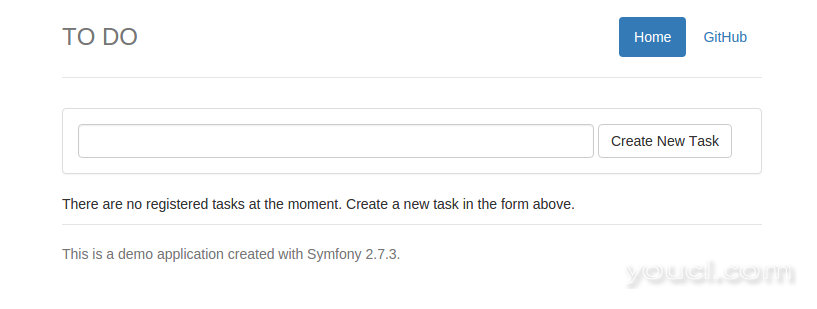 Symfony To-Do应用程序预览