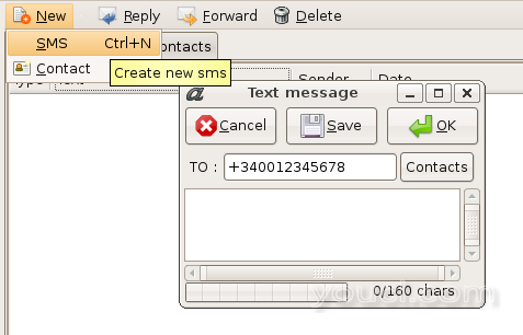 Composing a SMS