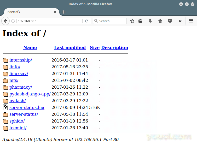 Apache目录列表