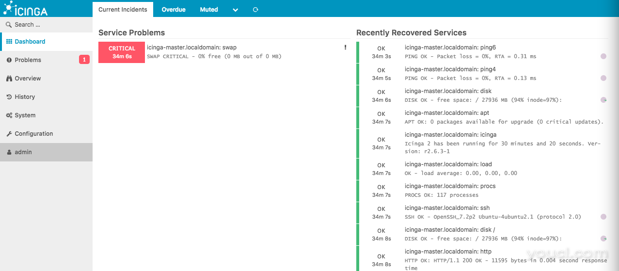 Icinga Web界面