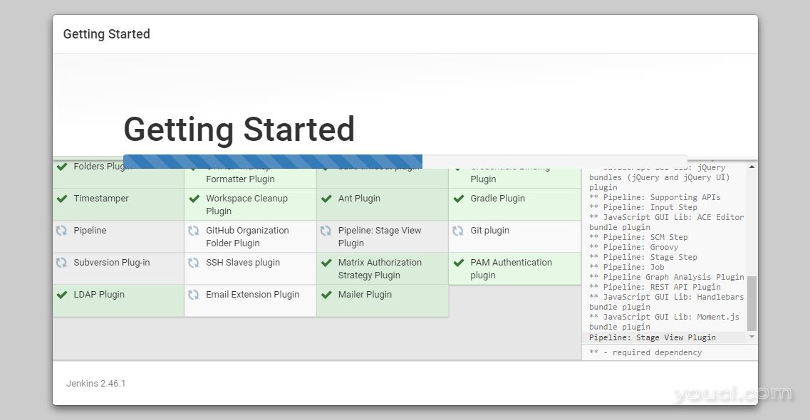 Jenkins入门安装插件屏幕