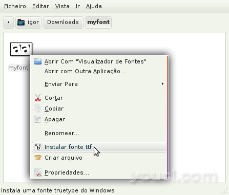 Context menu