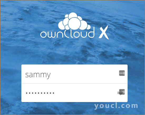 ownCloud登录界面